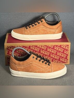 Vans Old Skool C&L Brown Low Skate Fashion Sneakers Women’s Size 7